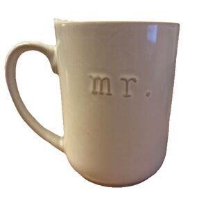 Unbranded White “mr.” Mister Mr. Mug 16 Ounce